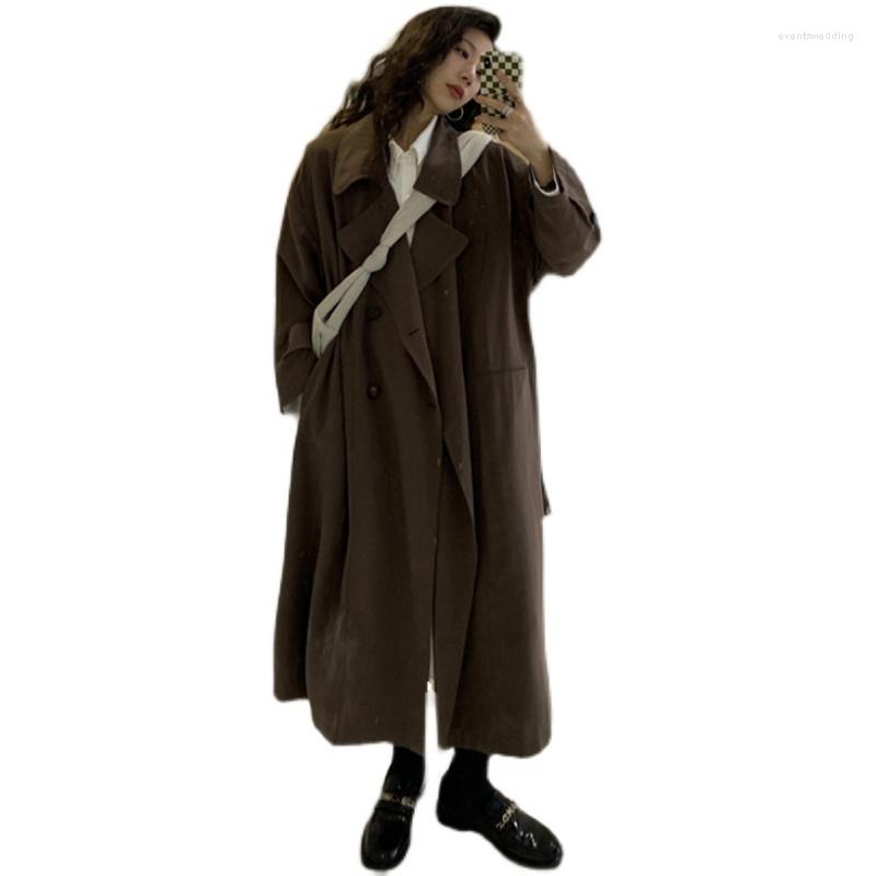 Women's Trench Coats 2022 Spring Autumn Korean Long Windbreaker Suit Jackets Women's Clothing Casual Loose Jp339, Brown
Women's Trench Coats 2022 Spring Autumn Korean Long Windbreaker Suit Jackets Women's Clothing Casual Loose Jp339, Brown