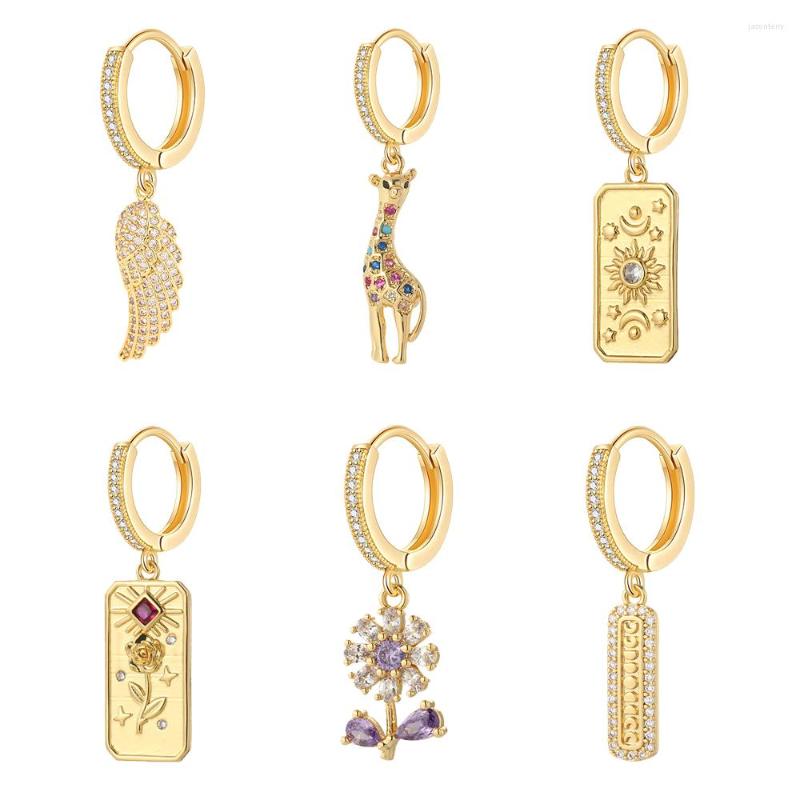 Hoop Earrings Classic Wing Long Strip Earring For Women Jewelry Gold Color Copper Pave CZ Fashion Party Gift Flower
Hoop Earrings Classic Wing Long Strip Earring For Women Jewelry Gold Color Copper Pave CZ Fashion Party Gift Flower