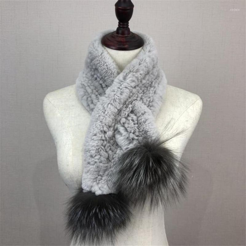 Scarves Women Real Rex Fur Scarf Winter Warm Lady Natural Pompom Muffler Knitted Wrap W2
Scarves Women Real Rex Fur Scarf Winter Warm Lady Natural Pompom Muffler Knitted Wrap W2