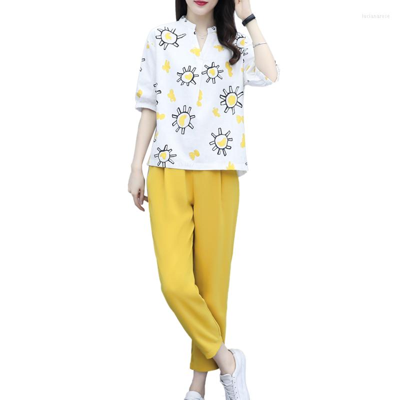 Women' Tracksuits Women Summer Fashion Two-piece Set Pants Sets Outfits Female Printed Tops Suits Casual 2 Pcs Matching, Picture color suit
Women' Tracksuits Women Summer Fashion Two-piece Set Pants Sets Outfits Female Printed Tops Suits Casual 2 Pcs Matching, Picture color suit