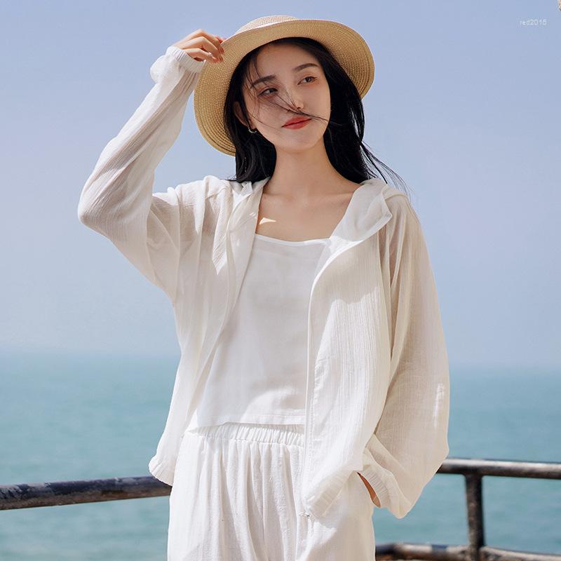 Women's Jackets Sunscreen Cardigan Women's Long Sleeves Breathable Thin Small Jacket Summer Air Conditioner Hooded Collar Top Pure Color, Beige
Women's Jackets Sunscreen Cardigan Women's Long Sleeves Breathable Thin Small Jacket Summer Air Conditioner Hooded Collar Top Pure Color, Beige