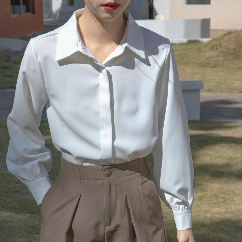 Women' Blouses White For Women Fashion Long Sleeve Turn Down Collar Chiffon Office Lady Formal Shirt Female Clothing, Style 1
Women' Blouses White For Women Fashion Long Sleeve Turn Down Collar Chiffon Office Lady Formal Shirt Female Clothing, Style 1