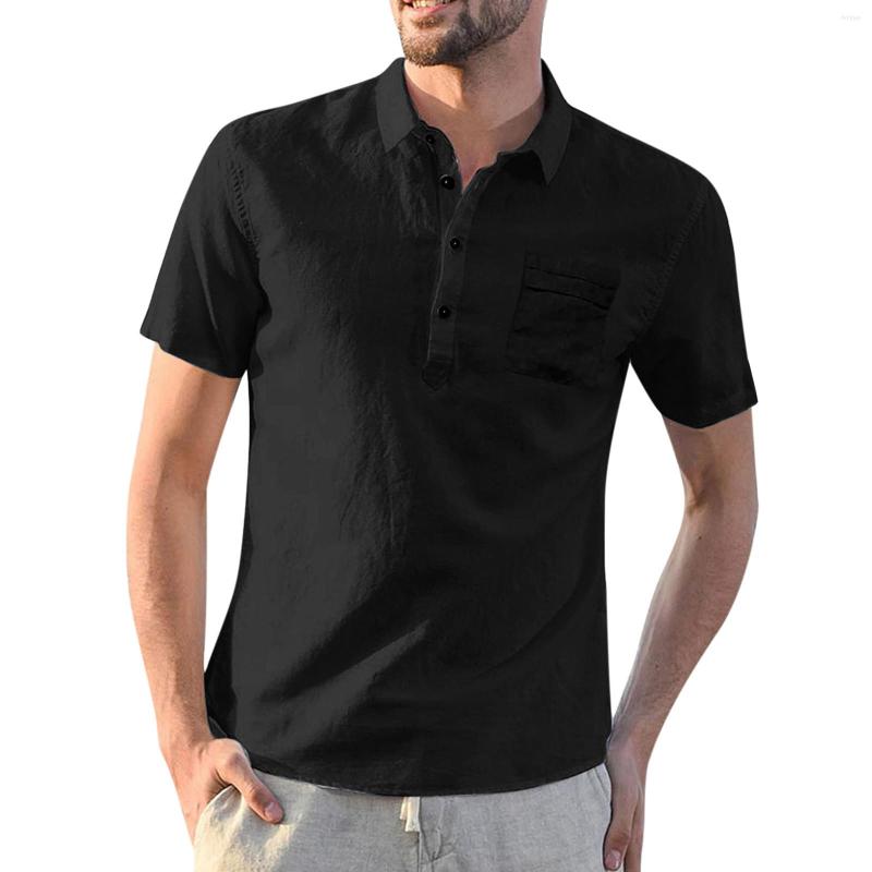 Men's Casual Shirts Summer Men Solid Turn Down Collar Short Sleeve Pocket Tops Male Clothes Handsome Mens Hawaiian 2022, Black
Men's Casual Shirts Summer Men Solid Turn Down Collar Short Sleeve Pocket Tops Male Clothes Handsome Mens Hawaiian 2022, Black