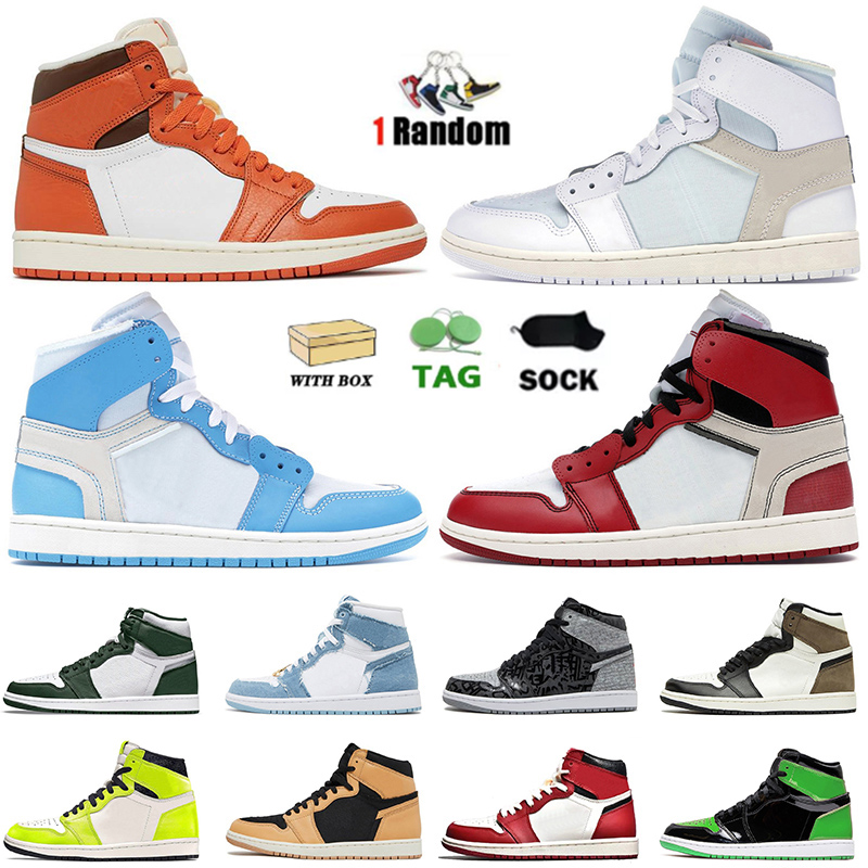 With Box Offs White Jumpman 1s Basketball Shoes for Men Women OG 1 Starfish Denim University Blue Patent Bred Toe Heirloom Visionaire Travis Designer Sneakers, A42 36-45
With Box Offs White Jumpman 1s Basketball Shoes for Men Women OG 1 Starfish Denim University Blue Patent Bred Toe Heirloom Visionaire Travis Designer Sneakers, A42 36-45