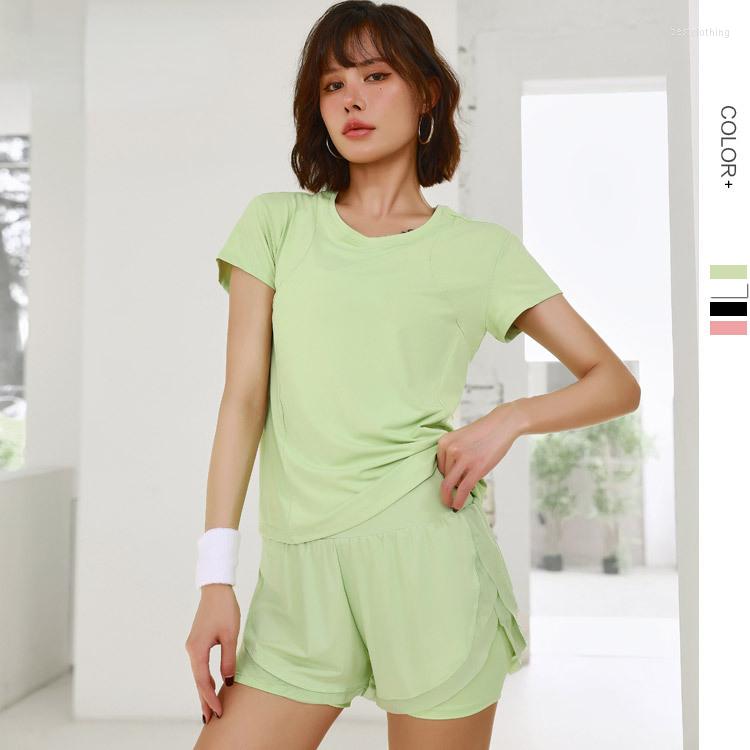 Active Sets Loose Yoga Sports Fitness Short-Sleeved Slimming Thin T-shirt Shorts Suits Workout Clothes Gym Legggings Set For Women, White
Active Sets Loose Yoga Sports Fitness Short-Sleeved Slimming Thin T-shirt Shorts Suits Workout Clothes Gym Legggings Set For Women, White