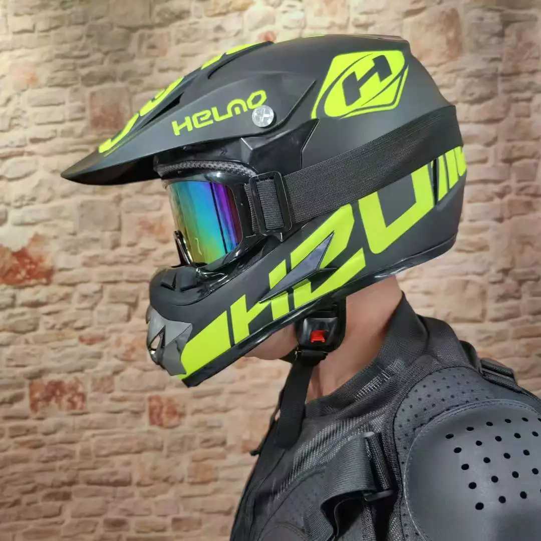 Cycling Helmets Cycling Helmets Motor Bike Cross Racing Motorcycle Helmet Safety Enduro Capacete Motorrad Cascos Downhill Bicycle Engine Cafe Racer AT
