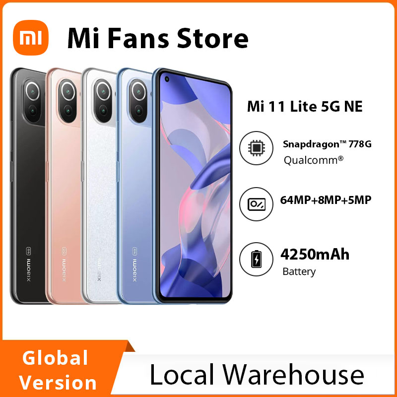 Global Version Xiaomi Mi 11 Lite 5G NE 8GB 128GB 256GB NFC Smartphone 33w NFC fast controller Snapdragon 778G Octa Core
Global Version Xiaomi Mi 11 Lite 5G NE 8GB 128GB 256GB NFC Smartphone 33w NFC fast controller Snapdragon 778G Octa Core