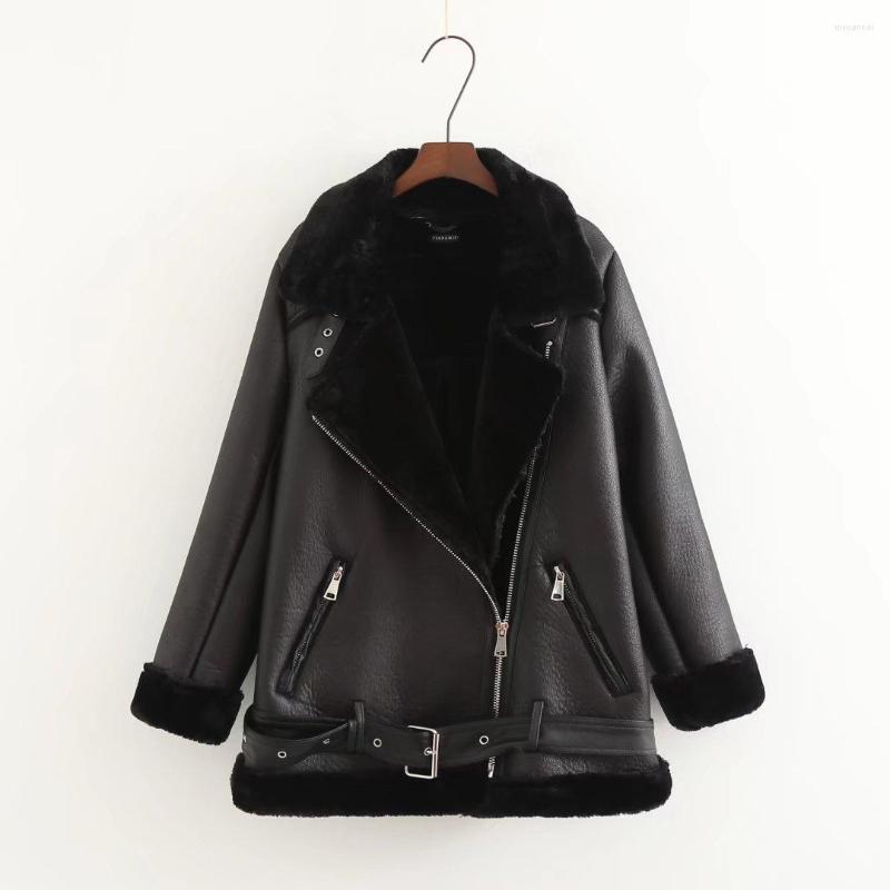 Women's Jackets 2022 Autumn And Winter PU Motorcycle Clothing Fur Integrated Keep Warm Double-sided Jacket Coat, Beige
Women's Jackets 2022 Autumn And Winter PU Motorcycle Clothing Fur Integrated Keep Warm Double-sided Jacket Coat, Beige