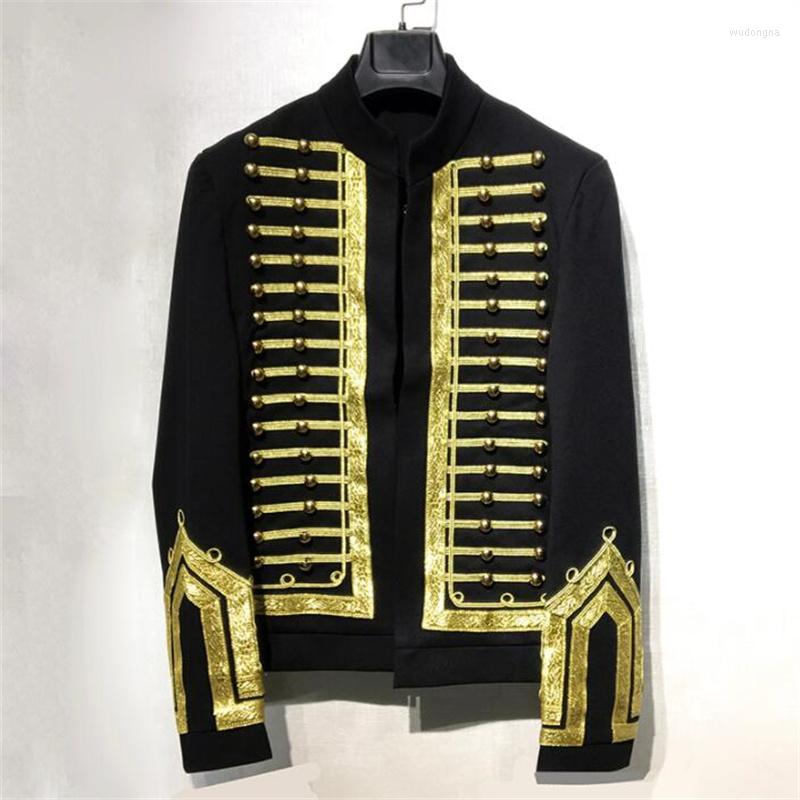 Men' Suits Gold Button Suit Mens Blazer Decorative Jacket Youth Personality Singer Dance Hip-Hop Drums Bar Band Performance Clothing Male, Black
Men' Suits Gold Button Suit Mens Blazer Decorative Jacket Youth Personality Singer Dance Hip-Hop Drums Bar Band Performance Clothing Male, Black