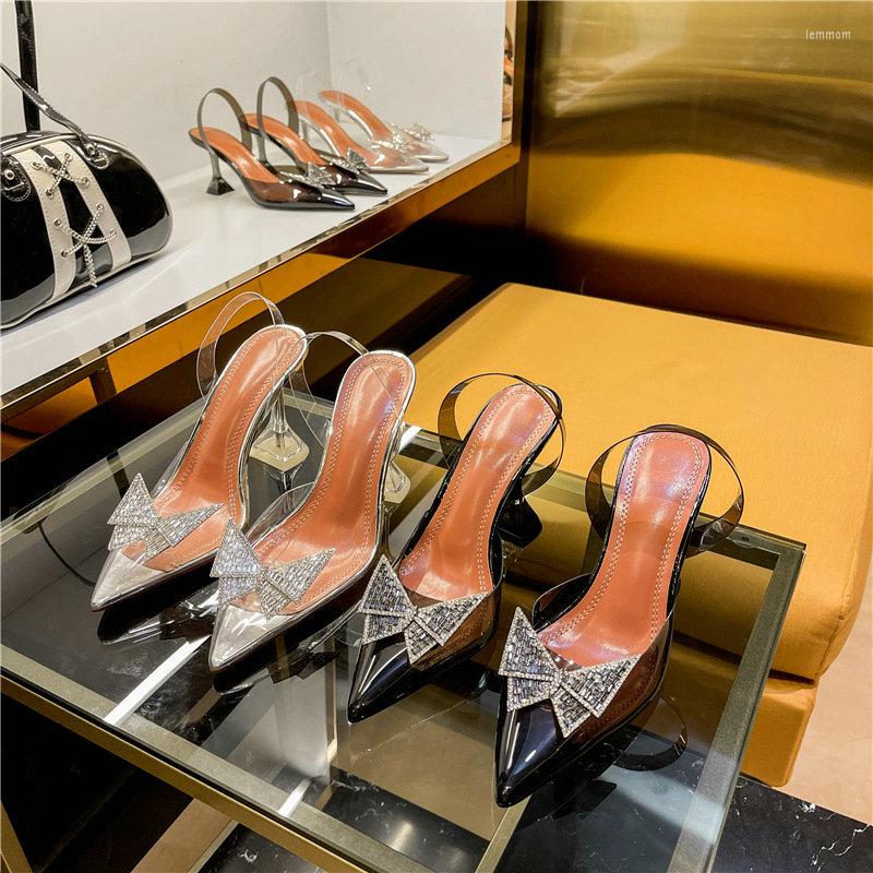 Sandals Custom French Crystal Heel Women's Shoes Spring 2022 Rhinestone Bow Pointed Toe Transparent Stiletto, Silver 4cm heel
Sandals Custom French Crystal Heel Women's Shoes Spring 2022 Rhinestone Bow Pointed Toe Transparent Stiletto, Silver 4cm heel