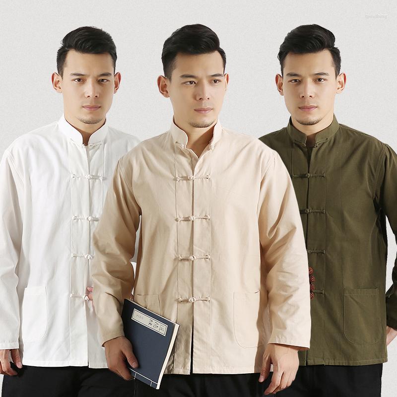 Men's Jackets Men's Long Sleeve Cotton Traditional Chinese Clothes Tang Suit Top Men Tai Chi Uniform Shirt Blouse Hanfu Male Pure, White
Men's Jackets Men's Long Sleeve Cotton Traditional Chinese Clothes Tang Suit Top Men Tai Chi Uniform Shirt Blouse Hanfu Male Pure, White