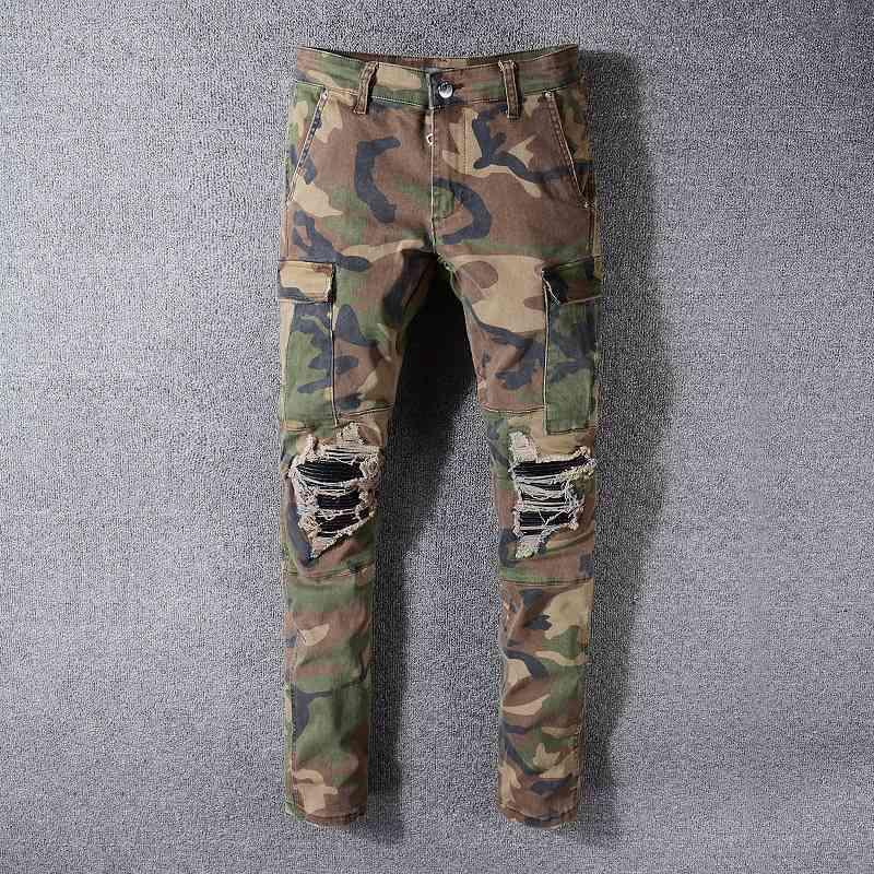 camouflage high street fashion brand Multi Pocket jeans patch amirly hole elastic slim fit JqY 536 qlQ, Camouflage 1
camouflage high street fashion brand Multi Pocket jeans patch amirly hole elastic slim fit JqY 536 qlQ, Camouflage 1