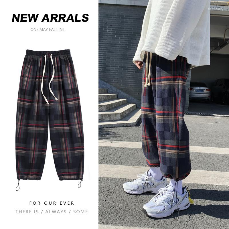 Men's Pants Streetwear Plaid Joggers Men Harajuku Spring Casual 2022 Grid Ankle-length Trousers Women Sweatpants, Blue plaid
Men's Pants Streetwear Plaid Joggers Men Harajuku Spring Casual 2022 Grid Ankle-length Trousers Women Sweatpants, Blue plaid