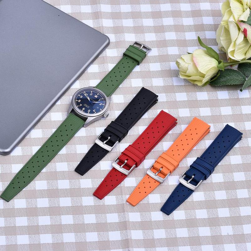 Watch Bands Fluororubber Straps 20mm 22mm Dustproof Waterproof Tropic FKM Band Quick Release For Men Diving
Watch Bands Fluororubber Straps 20mm 22mm Dustproof Waterproof Tropic FKM Band Quick Release For Men Diving