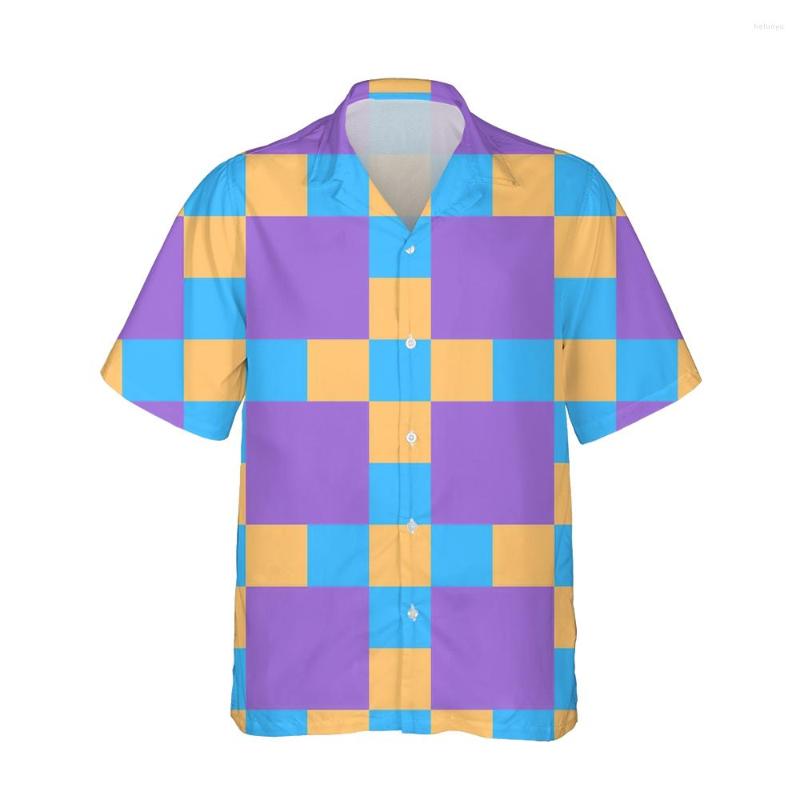 Men's Casual Shirts Jumeast 3d Harajuku Colorful Checkerboard Printed Hawaiian Vintage Shirt Men Fashion Short Sleeve Trend Streetwear, 02
Men's Casual Shirts Jumeast 3d Harajuku Colorful Checkerboard Printed Hawaiian Vintage Shirt Men Fashion Short Sleeve Trend Streetwear, 02