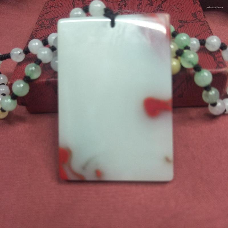 Pendant Necklaces Wholesale Price Natural Two-color Bloodstone Carved Lucky Amulet With Three-color Bead Chain Certificate
Pendant Necklaces Wholesale Price Natural Two-color Bloodstone Carved Lucky Amulet With Three-color Bead Chain Certificate