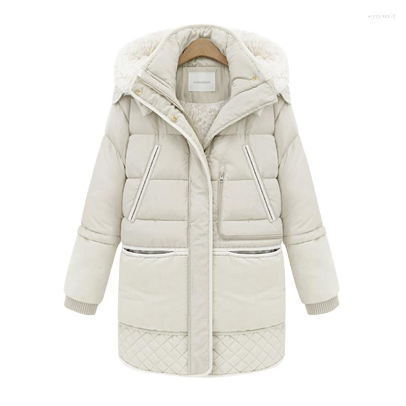 Women' Jackets 2022 Winter Women Thick Padded Warm Hooded Long Slim Thin Lamb' Wool Jacket Coats Parkas 3XL Y418, White
Women' Jackets 2022 Winter Women Thick Padded Warm Hooded Long Slim Thin Lamb' Wool Jacket Coats Parkas 3XL Y418, White
