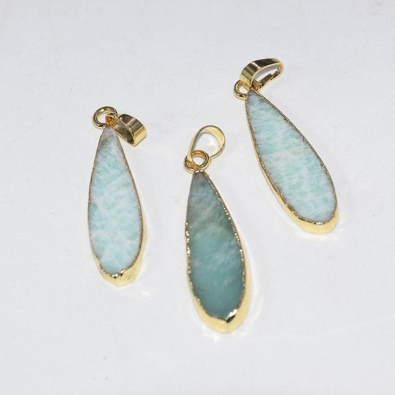 Pendant Necklaces Long Natural Jewelry Stone Necklace Women Charms Water Drop Gold Bezel Slice Stripe Amazonite Point As Gifts
Pendant Necklaces Long Natural Jewelry Stone Necklace Women Charms Water Drop Gold Bezel Slice Stripe Amazonite Point As Gifts