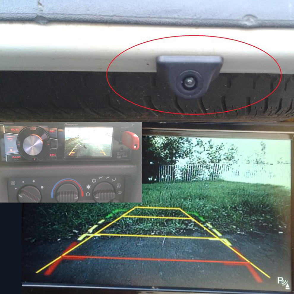 2022 new car Rear View Camera Universal Night Vision Backup Parking Reverse Camera Waterproof 170 Wide Angle HD Color Image