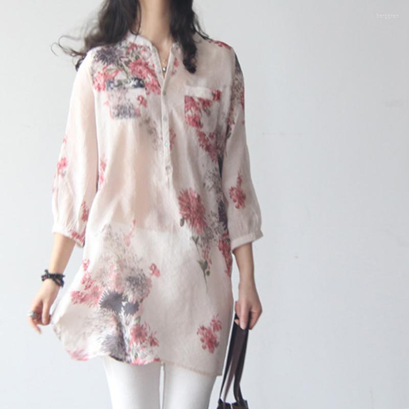 Women's Blouses Vintage Women Floral Print Blouse Cotton Linen Shirt Casual Loose Tops Female Long Blusas Tunic Chinese Style, Red
Women's Blouses Vintage Women Floral Print Blouse Cotton Linen Shirt Casual Loose Tops Female Long Blusas Tunic Chinese Style, Red