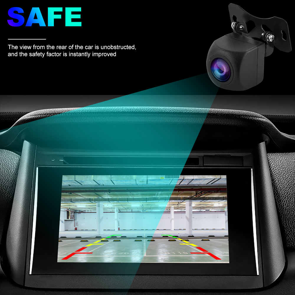 Car Rear View Camera HD Reverse Parking Video Monitor Waterproof Backup Night Vision Lens 6M Cable for Car Radio Mp5
