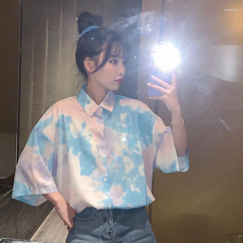 Women' Blouses 2022 Summer Street Style Tie Dye Women Blouse Shirt Oversize Button Ladies Shirts Turn-Down Collar Plus Size Female Clothes, Sku
Women' Blouses 2022 Summer Street Style Tie Dye Women Blouse Shirt Oversize Button Ladies Shirts Turn-Down Collar Plus Size Female Clothes, Sku