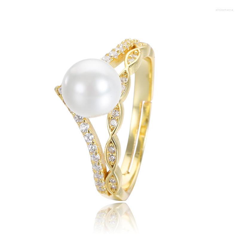 Cluster Rings Sterling Silver Korean Version Ring Ins Simple Niche Design Crown Micro Diamond Temperament All-match Pearl
Cluster Rings Sterling Silver Korean Version Ring Ins Simple Niche Design Crown Micro Diamond Temperament All-match Pearl