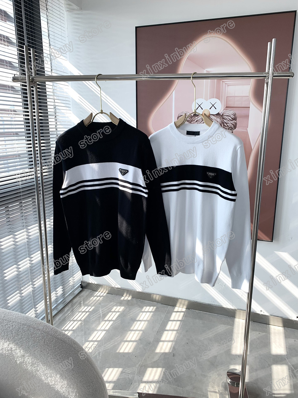 xinxinbuy Men designer Hoodie sweater Metal triangle label Jacquar Knitted wool fabric Paris women black white gray S-XL, 01
xinxinbuy Men designer Hoodie sweater Metal triangle label Jacquar Knitted wool fabric Paris women black white gray S-XL, 01