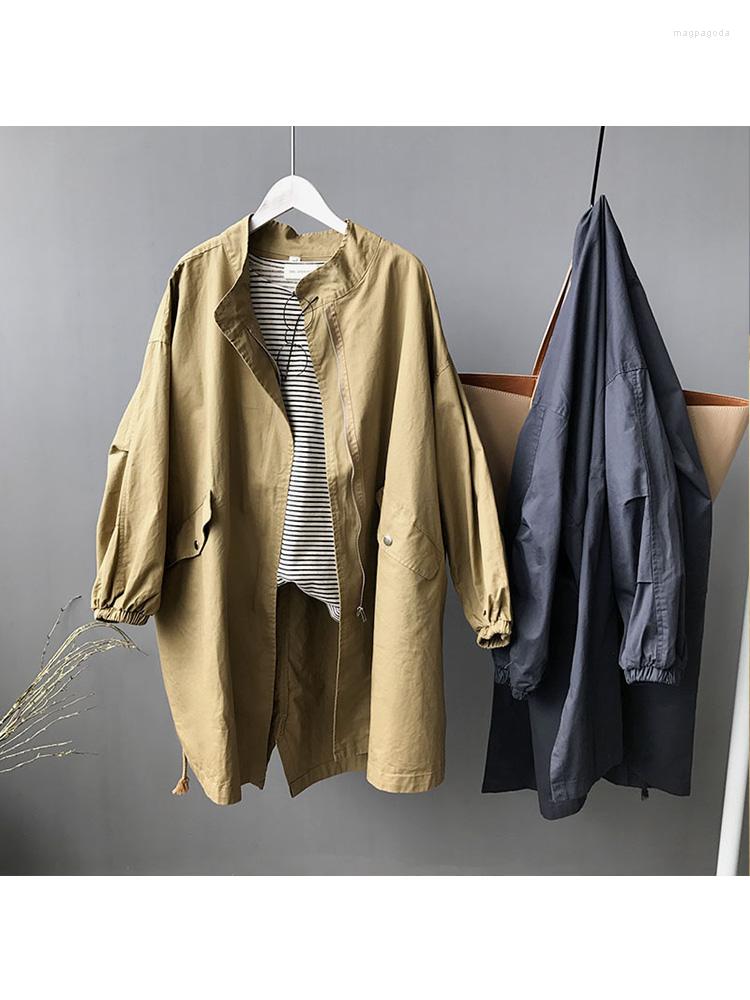 Women' Trench Coats Autumn 2022 Loose Casual Coat For Women Simple Solid Color Vintage Long Jackets Korean Chic All Match Streetwear Tops, Black
Women' Trench Coats Autumn 2022 Loose Casual Coat For Women Simple Solid Color Vintage Long Jackets Korean Chic All Match Streetwear Tops, Black