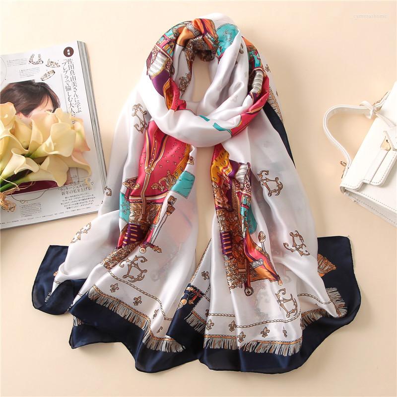 

Scarves KOI LEAPING Woman Fashion Spring And Autumn Europe America Warm Scarf Long Air Conditioning Shawl Sunscreen Gift