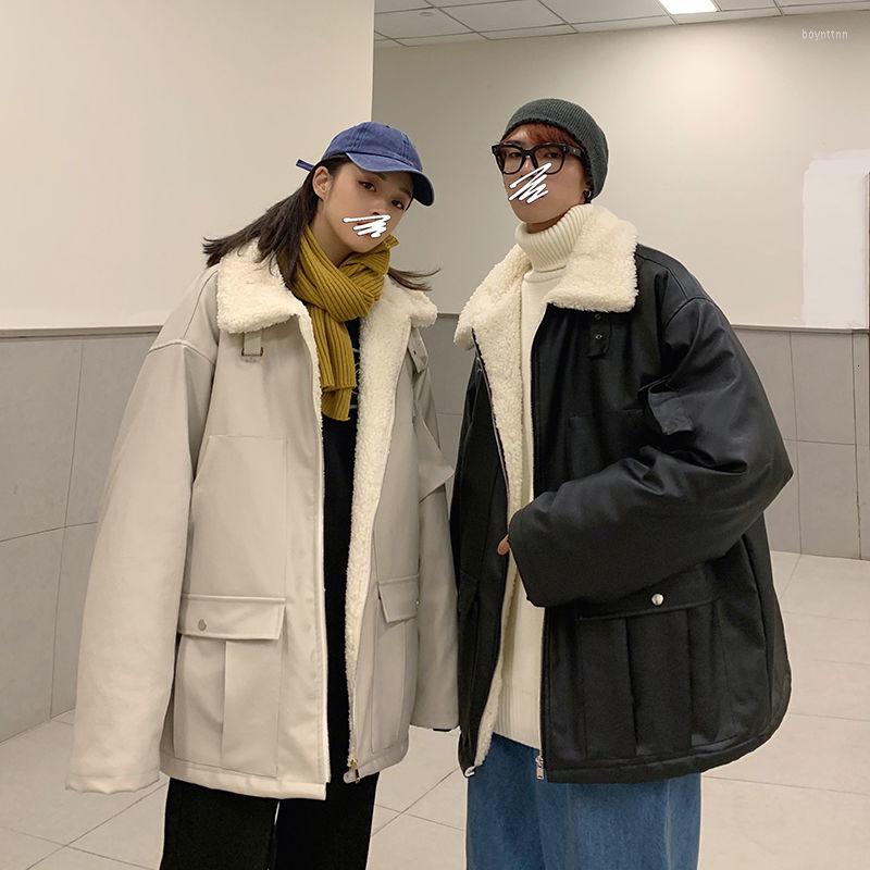 Men's Down 2022 Winter Thicken Lamb Parkas PU Lapel Leather Cotton-padded Clothes Long Snow Jackets In Warm Wool Cargo Coats M-2XL, Creamy-white
Men's Down 2022 Winter Thicken Lamb Parkas PU Lapel Leather Cotton-padded Clothes Long Snow Jackets In Warm Wool Cargo Coats M-2XL, Creamy-white