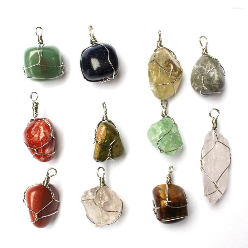 Pendant Necklaces 2022 Fashion Top Quality Natural Stone Raw Ore Purple Fluorite Winding Irregular For Women Jewelry 6Pcs/Lots Wholesale
Pendant Necklaces 2022 Fashion Top Quality Natural Stone Raw Ore Purple Fluorite Winding Irregular For Women Jewelry 6Pcs/Lots Wholesale
