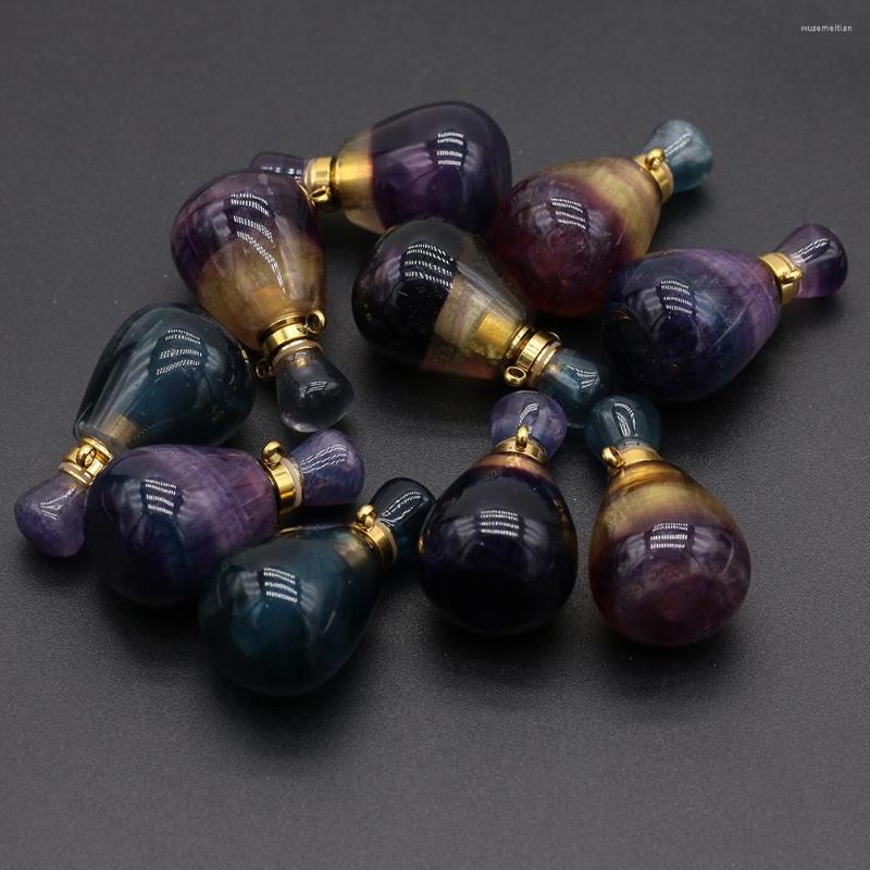 Pendant Necklaces Essential Oil DiffuserNatural Fluorites Perfume Bottle Natural Stone Charms For Women Jewerly Necklace 18x340mm
Pendant Necklaces Essential Oil DiffuserNatural Fluorites Perfume Bottle Natural Stone Charms For Women Jewerly Necklace 18x340mm