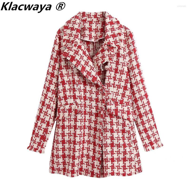 Women's Jackets Klacwaya Women Jacket Autumn Tweed Plaid Coat For 2022 Turn-Down Collar Pockets Casual Oversized, As shown
Women's Jackets Klacwaya Women Jacket Autumn Tweed Plaid Coat For 2022 Turn-Down Collar Pockets Casual Oversized, As shown