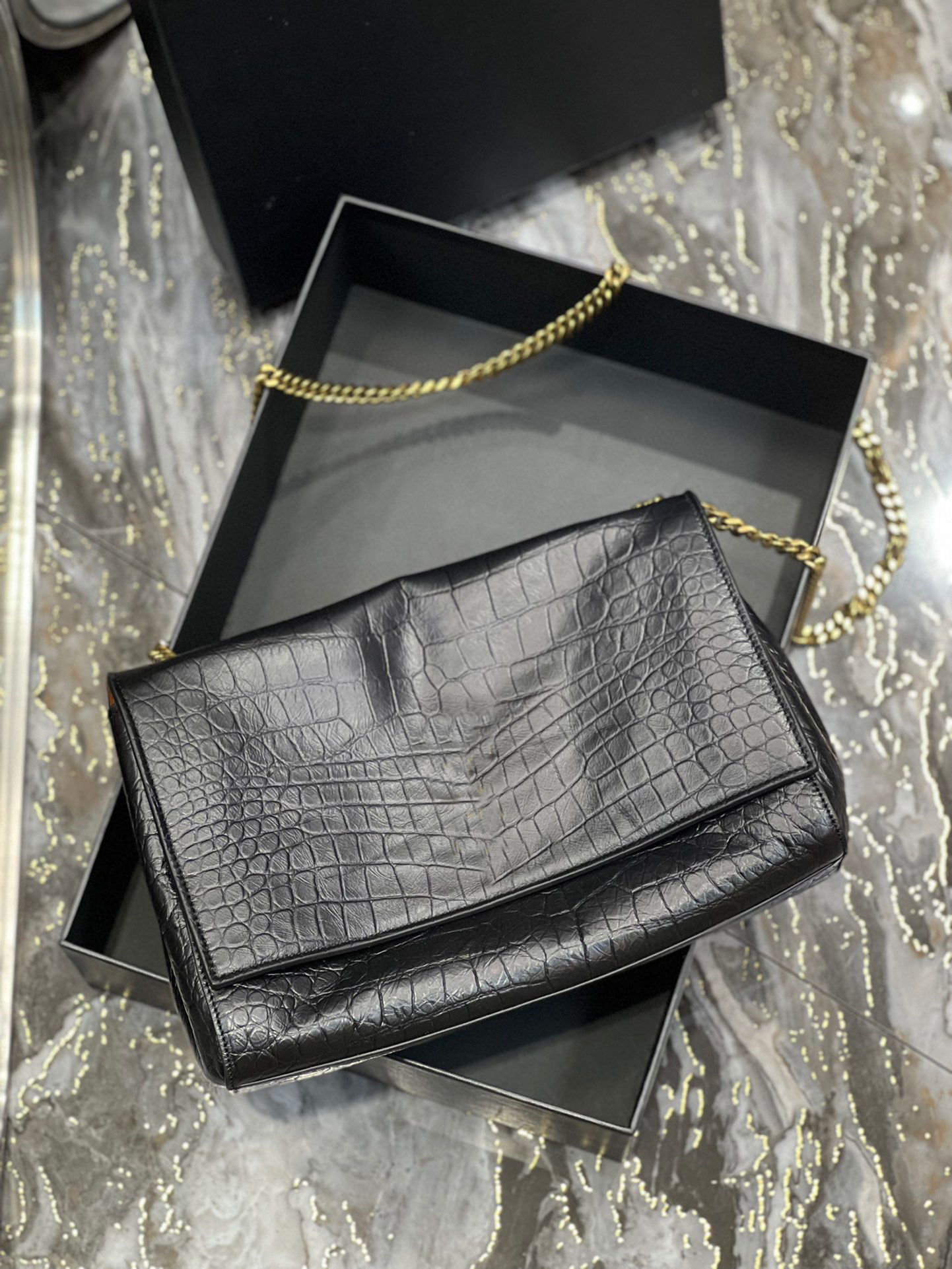 designer Bags Crocodile leather crossbody bag One shoulder women's purse Coin purse, Green
designer Bags Crocodile leather crossbody bag One shoulder women's purse Coin purse, Green