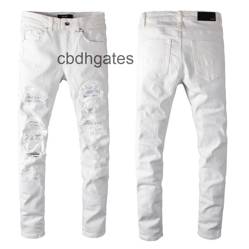 Jeans Designer Mens Jean Amirs Fashion 625 White High Street Hole Studded Men's Patch Elastic Slim HGX
Jeans Designer Mens Jean Amirs Fashion 625 White High Street Hole Studded Men's Patch Elastic Slim HGX