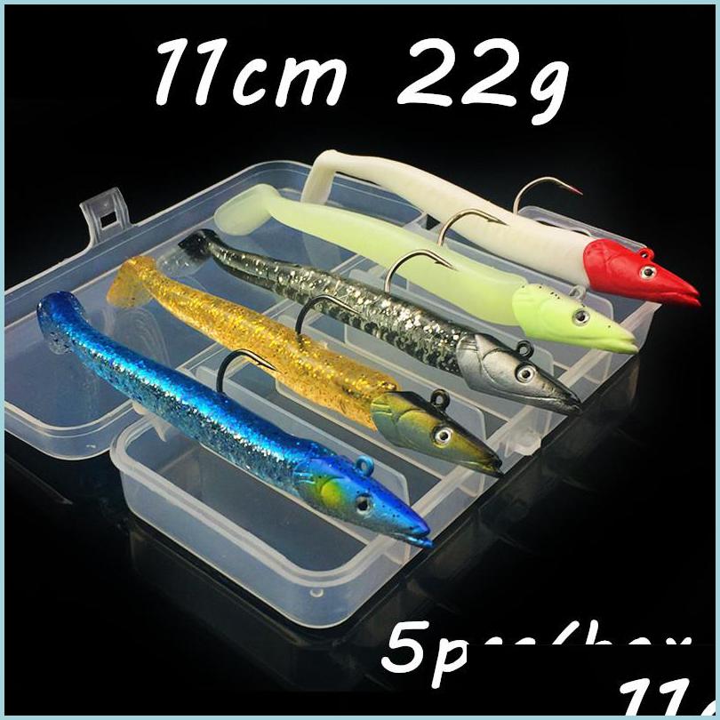 Baits Lures 5Pcs/Box 5 Color Mixed 11Cm 22G Jigs Hook Fishing Hooks Soft Baits Lures Pesca Tackle Accessories Bl34 Drop Delivery S Dhf9C
Baits Lures 5Pcs/Box 5 Color Mixed 11Cm 22G Jigs Hook Fishing Hooks Soft Baits Lures Pesca Tackle Accessories Bl34 Drop Delivery S Dhf9C