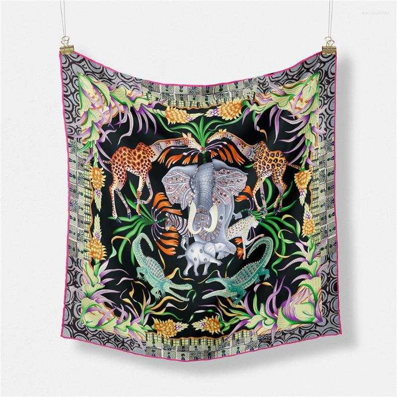 Scarves Twill Silk Scarf Women Hijab Eur Design Foulard Fashion Shawls Wraps 53 53cm Elephant Printed Square
Scarves Twill Silk Scarf Women Hijab Eur Design Foulard Fashion Shawls Wraps 53 53cm Elephant Printed Square