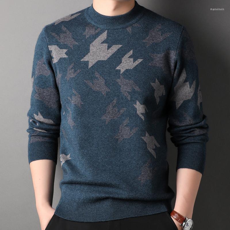 Men's Sweaters MLSHP Geometric Jacquard Men's Luxury Round Collar Computer Knitted Long Sleeve Pullovers Casual Male Sweater 3XL, Blue
Men's Sweaters MLSHP Geometric Jacquard Men's Luxury Round Collar Computer Knitted Long Sleeve Pullovers Casual Male Sweater 3XL, Blue