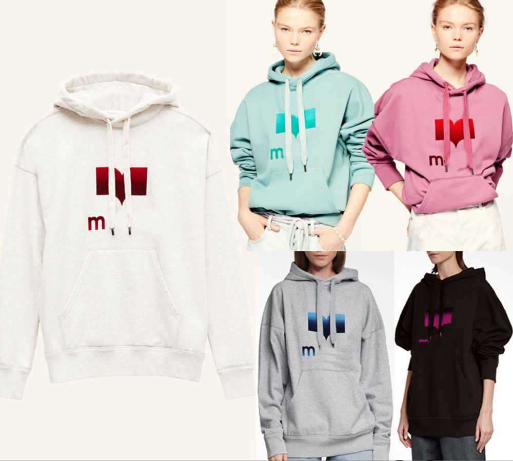 Isabel Marant Flocked Plush Hoodie Women Designer Sweater Gradient Classic Contrast Print Pullover Sweatshirt Winter Warm Shirts, Brown (spot)
Isabel Marant Flocked Plush Hoodie Women Designer Sweater Gradient Classic Contrast Print Pullover Sweatshirt Winter Warm Shirts, Brown (spot)