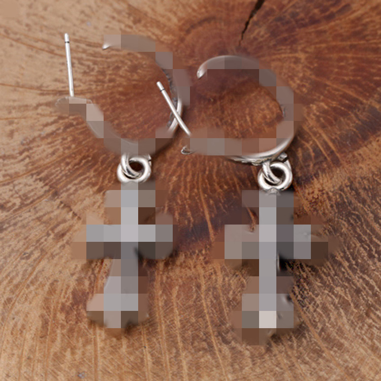 Crosses Dangle Earring 925 Sterling Silver Hoop Earrings White stones Versions Gothic Punk hand-made designer vintage jewelry accessories gift
Crosses Dangle Earring 925 Sterling Silver Hoop Earrings White stones Versions Gothic Punk hand-made designer vintage jewelry accessories gift