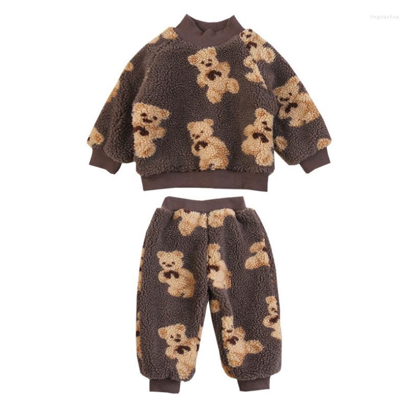 Clothing Sets Girls Set Autumn Winter Lamb Fleece Crew Neck Children Bear Cartoon Outerwear Tops Pants 2PCS Outfits Kids Toddler Warm Suit, Photo color
Clothing Sets Girls Set Autumn Winter Lamb Fleece Crew Neck Children Bear Cartoon Outerwear Tops Pants 2PCS Outfits Kids Toddler Warm Suit, Photo color