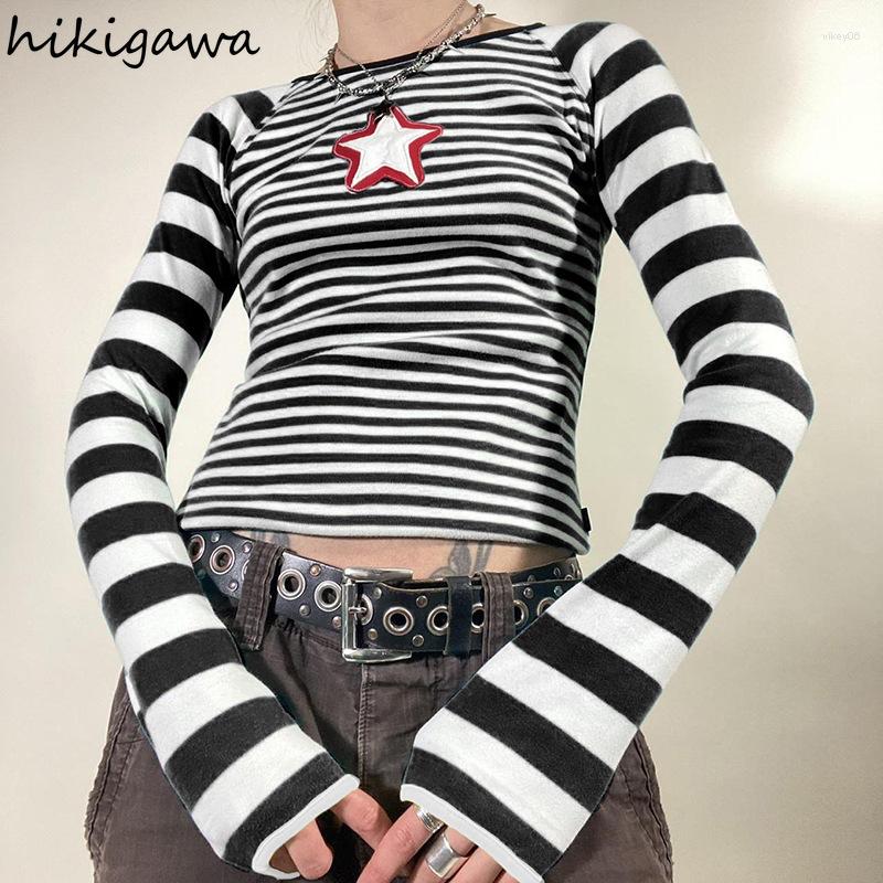 Women' T Shirts Y2k Tops Fashion Striped Women T-shirts Chic Star Embroidery Long Sleeve Knit Tshirts Clothes For Teens Korean Casual
Women' T Shirts Y2k Tops Fashion Striped Women T-shirts Chic Star Embroidery Long Sleeve Knit Tshirts Clothes For Teens Korean Casual
