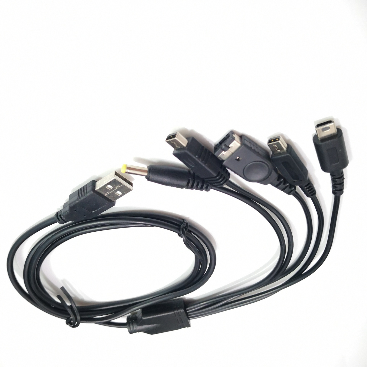 1.2M Cable 5 In 1 USB Game Charger Cord Wire Fast Charging for Nintendo 3DS XL NDS Lite NDSI LL Wii U GBA PSP