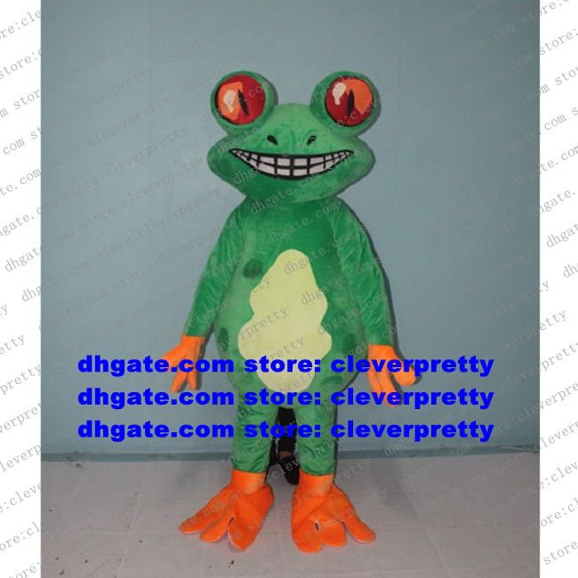 Green Frog Toad Bufonid Bullfrog Mascot Costume Adult Cartoon Character Outfit Competitive Products Showtime Stage Props zx2182, As in photos
Green Frog Toad Bufonid Bullfrog Mascot Costume Adult Cartoon Character Outfit Competitive Products Showtime Stage Props zx2182, As in photos