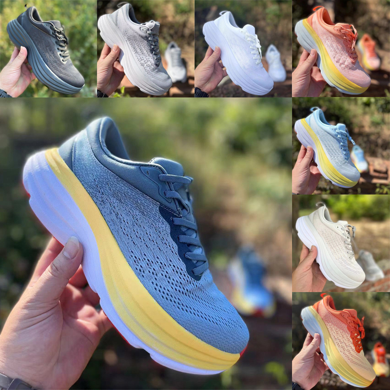 Running Shoes HK One One Clifton 8 Bondi 8 Movement Athletic Shoe Sneakers Shock Absorbing Road Fashion Mens Womens Top Designer Women Men Size 36-45
Running Shoes HK One One Clifton 8 Bondi 8 Movement Athletic Shoe Sneakers Shock Absorbing Road Fashion Mens Womens Top Designer Women Men Size 36-45