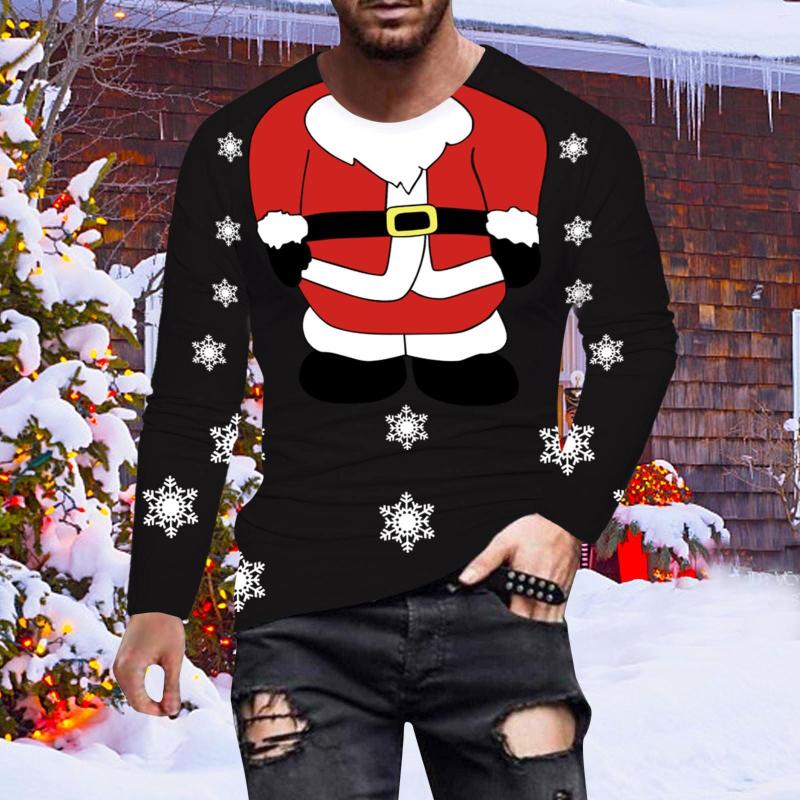 Men's T Shirts Christmas Anime T-Shirts Fall Winter Casual Fashion Printed Round Neck Long Sleeve Top Male Oversize Pullover, Black
Men's T Shirts Christmas Anime T-Shirts Fall Winter Casual Fashion Printed Round Neck Long Sleeve Top Male Oversize Pullover, Black