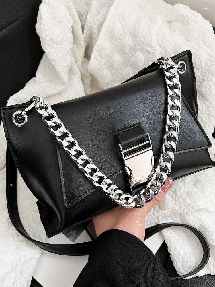 Evening Bags Thicken Chain Crossbody For Women Designer Pu Leather Solid Women's Shoulder Bag Fashion Summer Travel Handbags 2022 Trend, Beige
Evening Bags Thicken Chain Crossbody For Women Designer Pu Leather Solid Women's Shoulder Bag Fashion Summer Travel Handbags 2022 Trend, Beige