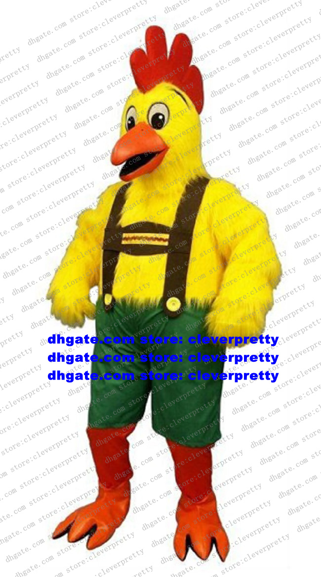 Alive Yellow Cock Rooster Chicken Chook Mascot Costume Adult Size With Big Red Cockscomb Black Curve Eyebrows Big Eyes No.8378, As in photos
Alive Yellow Cock Rooster Chicken Chook Mascot Costume Adult Size With Big Red Cockscomb Black Curve Eyebrows Big Eyes No.8378, As in photos