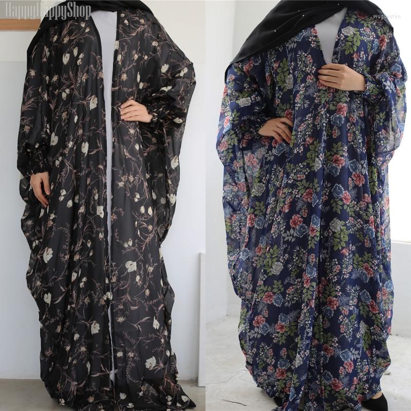 Ethnic Clothing Floral Chiffon Cardigan Islamic Muslim Bat Sleeve Oversized Dress Open Front Abaya Kaftan Jilbab Niqab Dubai Party Gown
Ethnic Clothing Floral Chiffon Cardigan Islamic Muslim Bat Sleeve Oversized Dress Open Front Abaya Kaftan Jilbab Niqab Dubai Party Gown